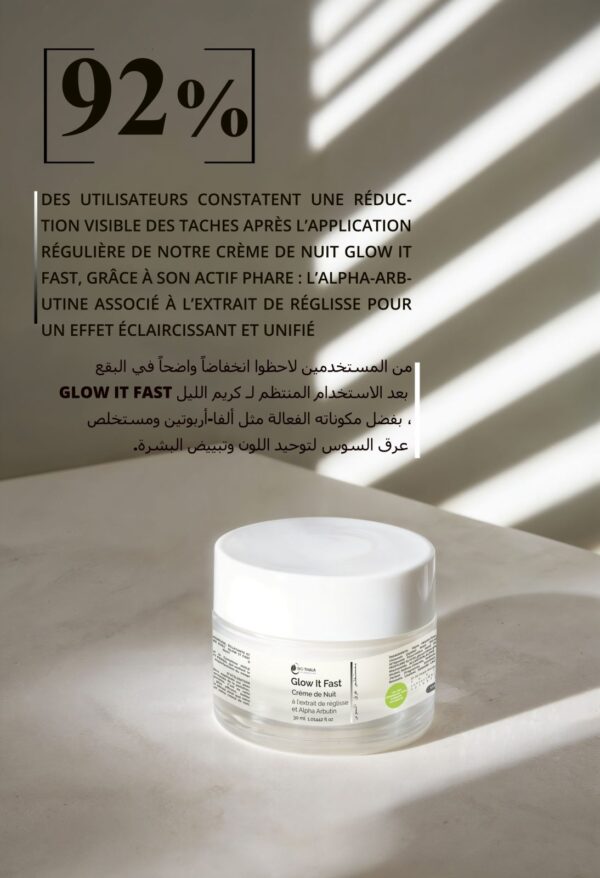 Biothala Crème de Nuit Anti-Taches Glow It Fast – détail