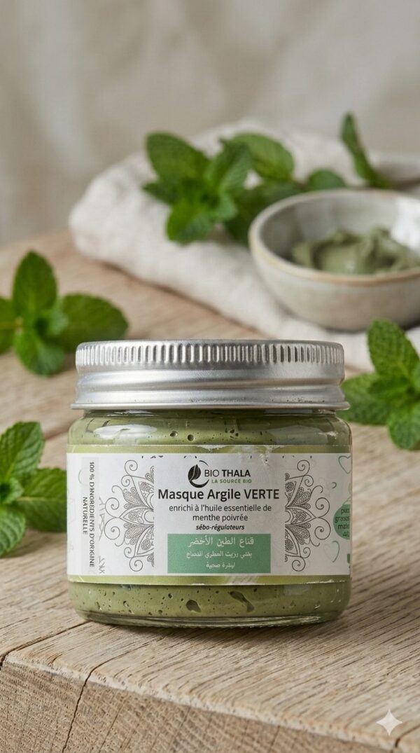 Biothala Masque Crème Argile Verte & Menthe Poivrée – détail