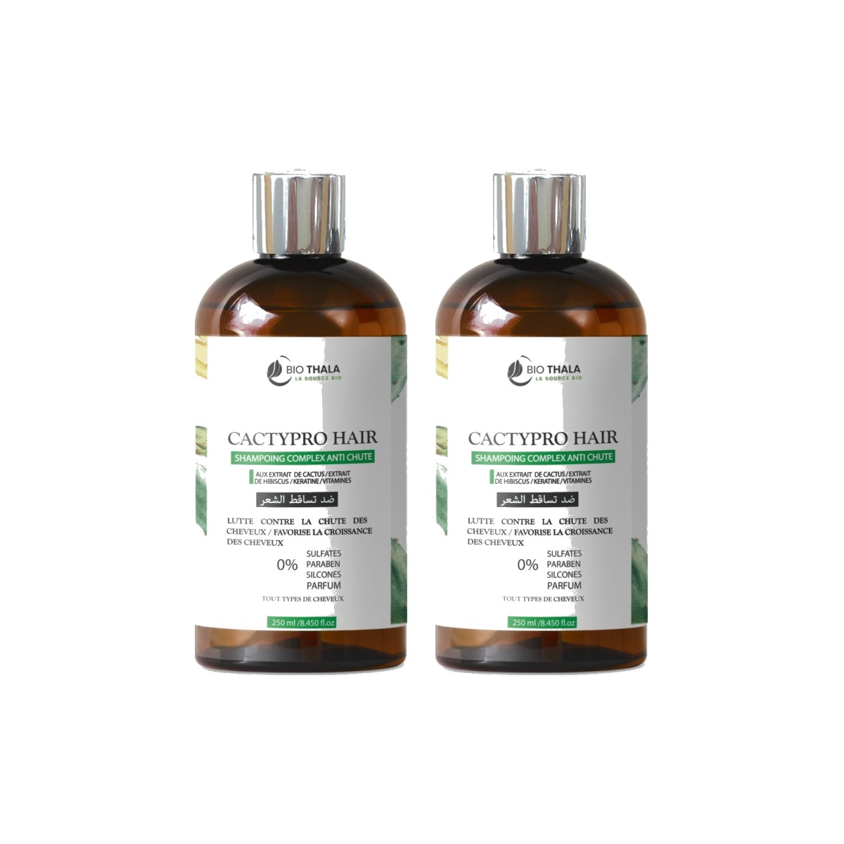 Duo Shampoing Fortifiant CACTYPRO’HAIR (lot de 2)