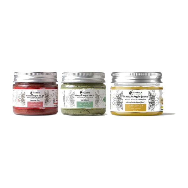 Trio Masques Argiles 60 ml